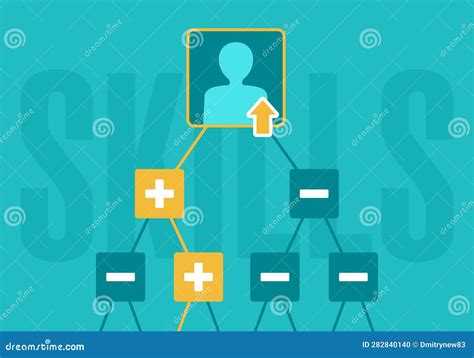 Increase Your Skills - Skill Tree of Character Stock Vector ...