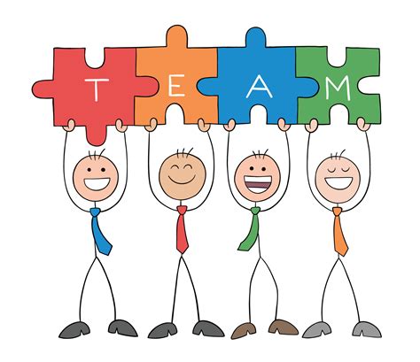 Cartoon Teamwork Hands