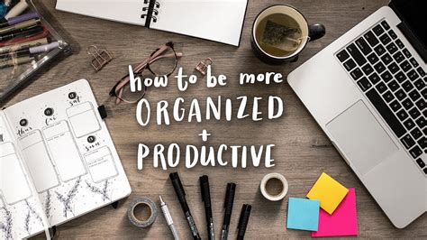 How to Be More Organized + Productive! | Tips &amp; Tricks! - YouTube