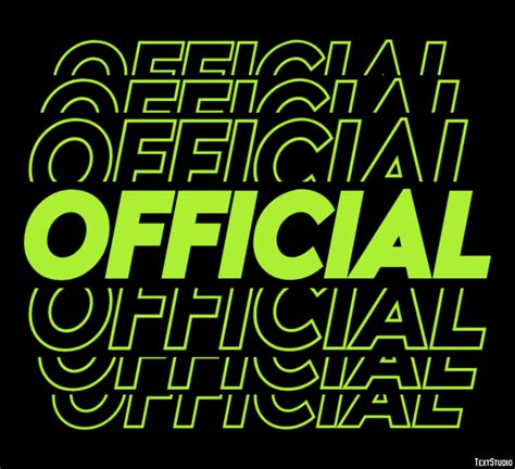 Official | Modern Stroke | Text Effect Generator