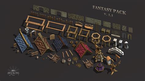 Modular buildings pack | GameDev Market