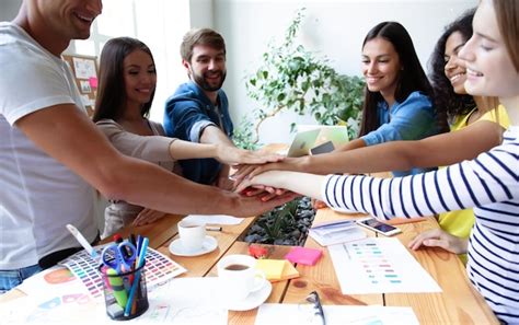 Premium Photo | Excited happy and successful modern group of business ...