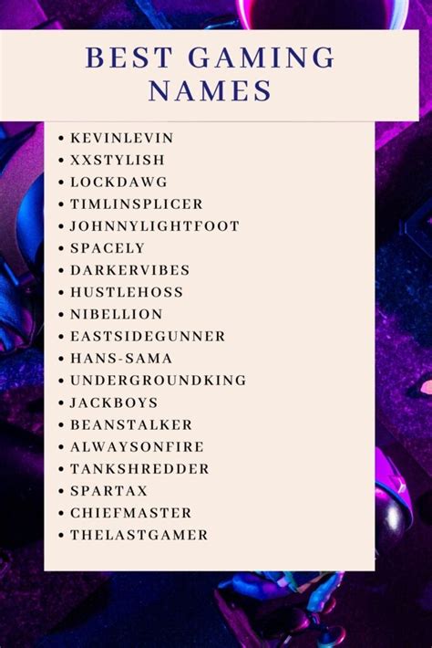 Best Gamer Names for 2025 – Cool, Unique &amp; Badass Ideas