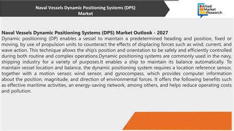 PPT - Naval Vessels Dynamic Positioning Systems (DPS) Market PowerPoint ...