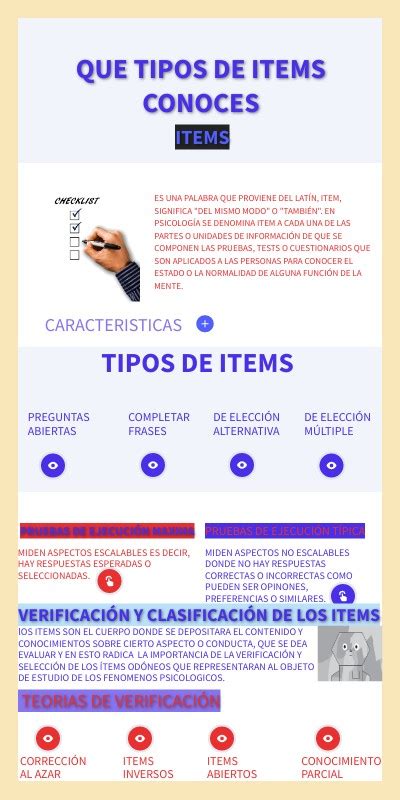 RETO 4. ¿QUE TIPOS DE ITEMS CONOCES?