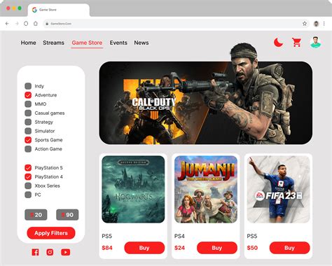 Game Store Website :: Behance