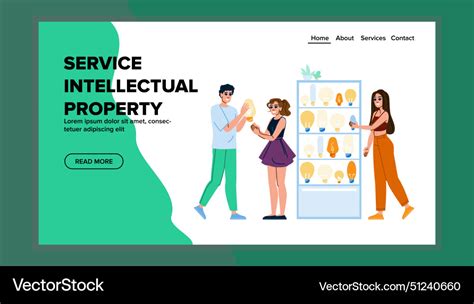 Copyright service intellectual property Royalty Free Vector