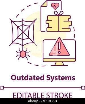 Outdated data systems concept icon Stock Vector Image & Art - Alamy