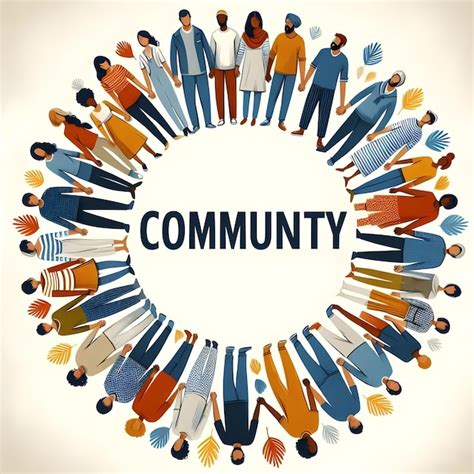 Community illustration poster | Premium AI-generated image