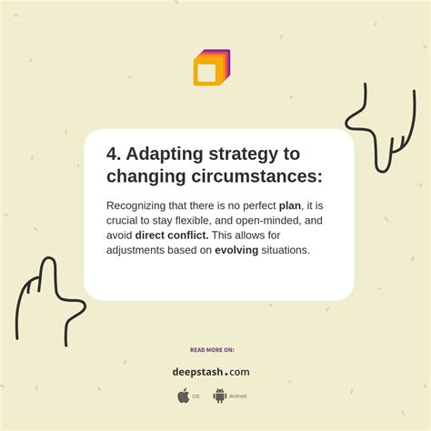 4. Adapting strategy to changing circumstances: - Deepstash