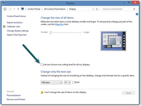 Windows DPI Settings