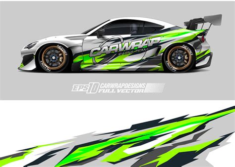 5 Racing Car Wrap Design Vector Bundle Graphic by zoulgraph · Creative ...