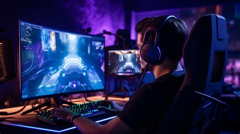 Gamer Playing Computer Games Free Stock Photo - Public Domain Pictures