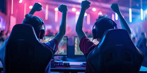 Premium Photo | Thrilling Esports Tournament With Teams Strategizing ...