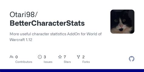 GitHub - Otari98/BetterCharacterStats: More useful character statistics ...