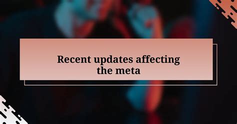 My Thoughts on the Meta Changes • sgcsc.sg