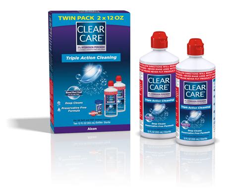 Amazon.com: Clear Care Cleaning &amp; Disinfecting Solution with Lens Case ...