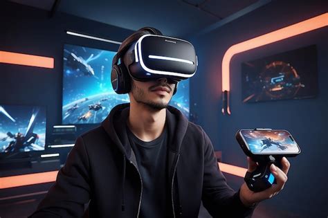 Premium Photo | Immersive Gaming Experience Incorporating VR Accessories