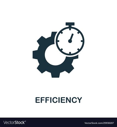 Efficiency icon symbol creative sign from Vector Image