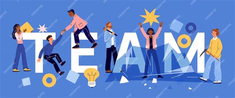 Premium Vector | Office team game Business people perform tasks staff ...