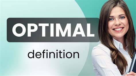Optimal — meaning of OPTIMAL - YouTube