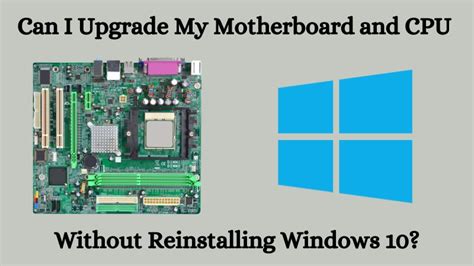 Upgrade Motherboard &amp; CPU Without Reinstalling Windows