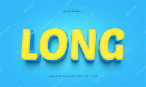 Premium PSD | Long fully editable premium psd text effect