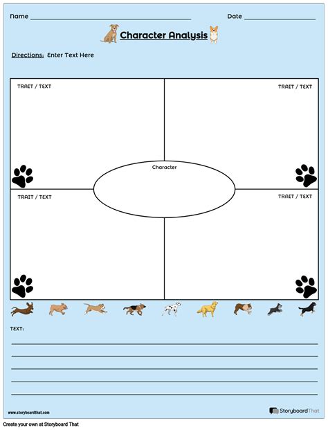 Character Analysis Worksheets by Storyboard That (2025)