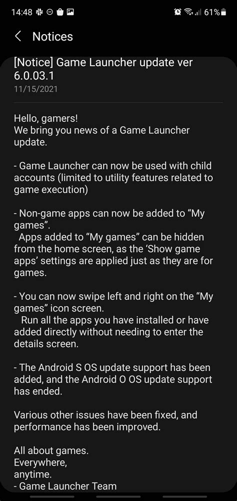 Game Launcher update adds support for non-game apps and Android 12 ...