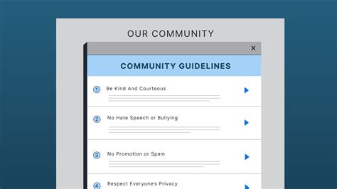 Community guidelines examples for branded communities