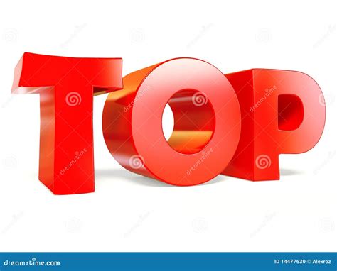 Top stock illustration. Illustration of title, emblem - 14477630