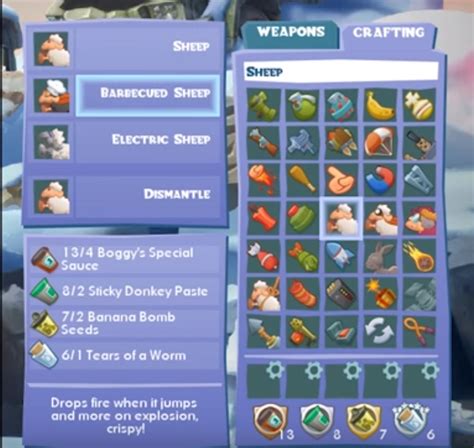 Crafting - Official Worms W.M.D. Wiki