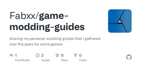GitHub - Fabxx/game-modding-guides: sharing my personal modding guides ...
