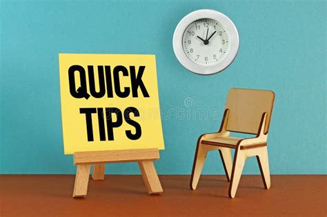 Quick Tips Concept is Shown Using the Text Stock Image - Image of think ...