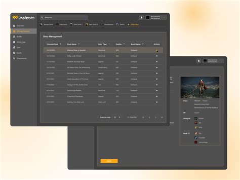 Game Tracker Dashboard by Damien on Dribbble