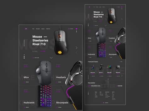 Website design for the game store by Eddie Lavdor on Dribbble