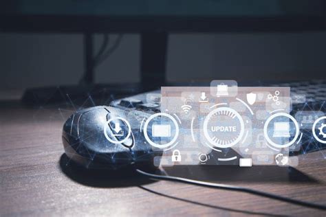 Update Concept. Installing Software Update Process Stock Illustration ...