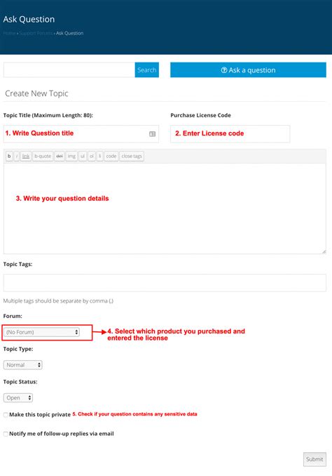 How to place a support question properly – Themeqx