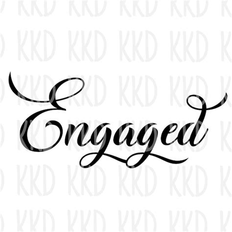 Engaged Svg - Etsy