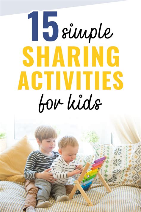 15 Simple Sharing Activities for Kids That Are Actually Fun