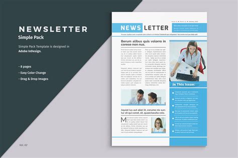 Business Newsletter Template ~ Brochure Templates ~ Creative Market
