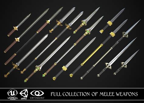Full Collection of Melee Weapons VR / AR / low-poly | CGTrader