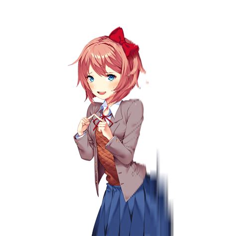 Sayori but halfway through she stops being able to be rendered : r/DDLC
