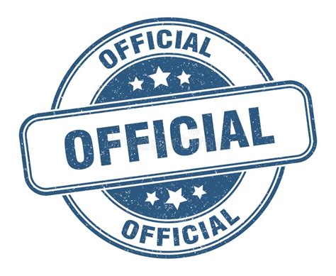 Official Stamp. Official Label. Round Grunge Sign Stock Vector ...