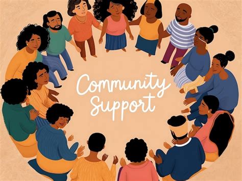 Community Support Teamwork | Premium AI-generated image