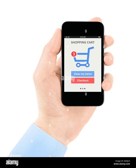 Online shopping order purchasing Cut Out Stock Images & Pictures - Alamy