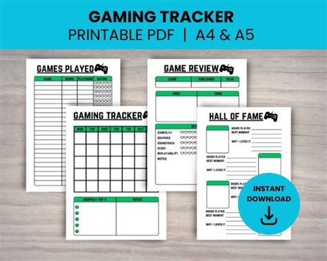 Gaming Tracker Gaming Journal Video Game Tracker Gaming - Etsy