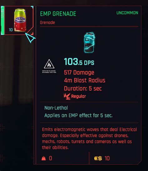 A weaponized consumable for all you chooms who keep getting consumable ...