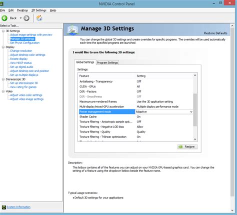 Best nvidia control panel settings - limoindiana
