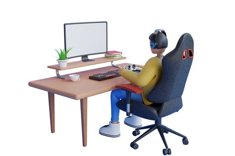 playing video game on pc computer. Gamer playing online game on PC ...